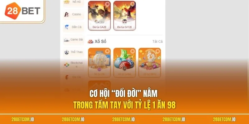 Home 23 Cơ hội “đổi đời” nằm trong tầm tay với tỷ lệ 1 ăn 98